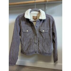 NWT American Eagle Sherpa Corduroy Trucker Jacket Size XS